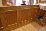 oak wall paneling
